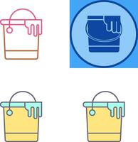 Paint Bucket Icon Design vector