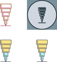 multa propina bolígrafo icono diseño vector