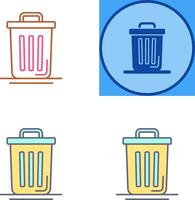 Trash Can Icon Design vector