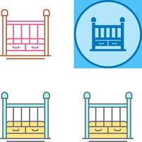 Baby Crib Icon Design vector