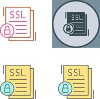 SSL Icon Design vector