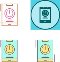 Power Icon Design vector