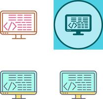 Coding Icon Design vector