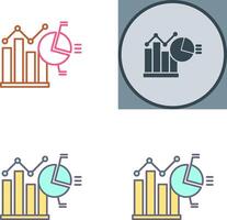 Bar Chart Icon Design vector