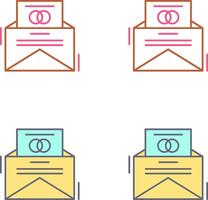 Invitation Card Icon Design vector