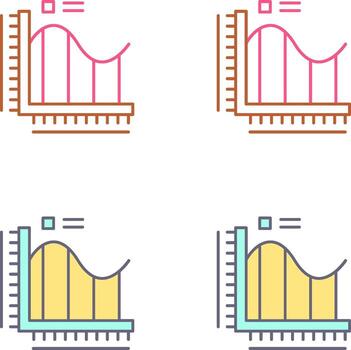 Bar Chart Icon Design vector