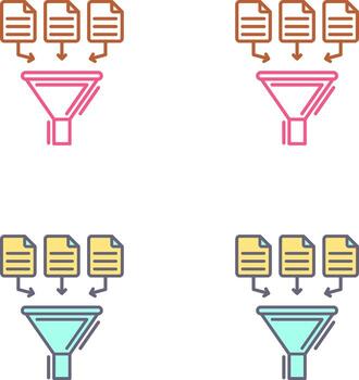 Data Collection Icon Design vector