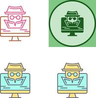 Spyware Icon Design vector