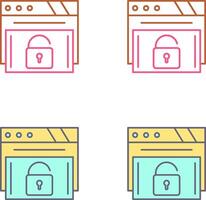 Padlock Icon Design vector