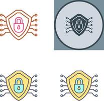 Cyber Security Icon Design vector