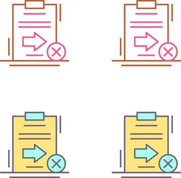 Send Failed Icon Design vector