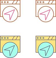 Navigation Icon Design vector