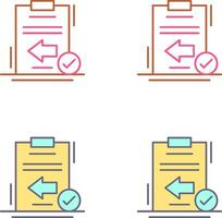 Return Icon Design vector