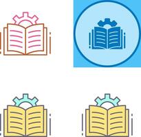 diseño de icono de libro abierto vector