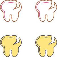 Tooth Icon Design vector