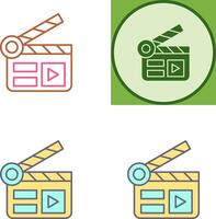 Clapper Board Icon Design vector