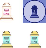 diseño de icono de buzón de correo vector