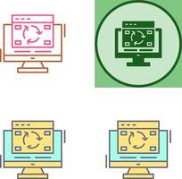 Update Icon Design vector