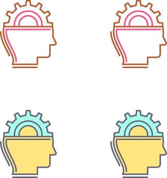 máquina aprendizaje icono diseño vector