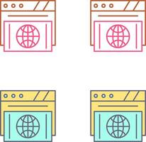 Browser Icon Design vector