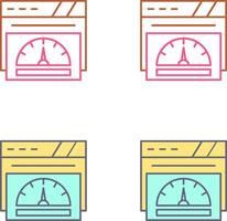 Speedometer Icon Design vector