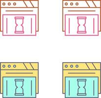 Waiting Icon Design vector