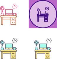 Work Table Icon Design vector