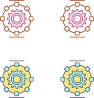 Automated Process Icon Design vector