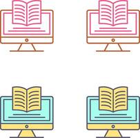 Digital Learning Icon Design vector