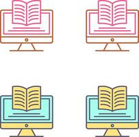 Digital Learning Icon Design vector