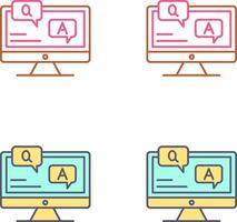 Faq Icon Design vector