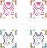 Finger Print Icon Design vector