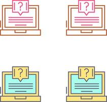 Question Icon Design vector