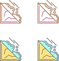 Avalanche Icon Design vector