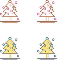 Christmas Tree Icon Design vector