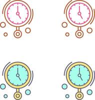 Wall Clock Icon Design vector