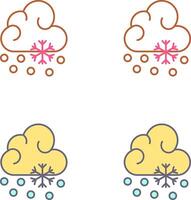 Snow Fall Icon Design vector