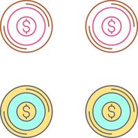 Coin Icon Design vector