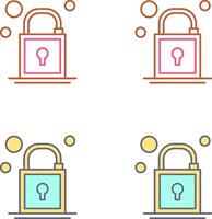 Lock Icon Design vector