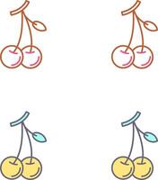 Cherries Icon Design vector