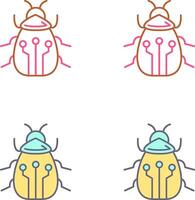 Bug Icon Design vector