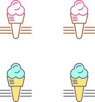 diseño de icono de helado vector