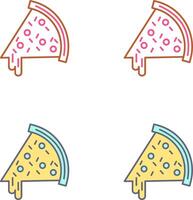 Pizza Slice Icon Design vector