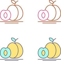 Apricot Icon Design vector