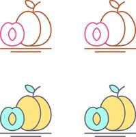 Apricot Icon Design vector