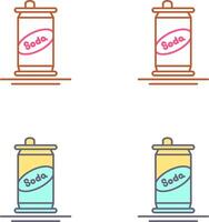 Soda Can Icon Design vector