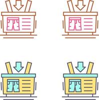 Shopping Basket Icon Design vector