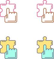 Quick Selection Icon Design vector
