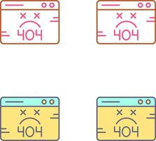 404 Error Icon Design vector