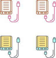 diseño de icono de banco de energía vector